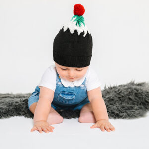 Christmas Pudding Bobble Hat