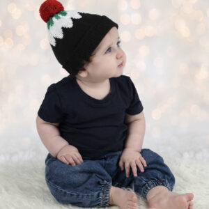 Christmas Pudding Bobble Hat
